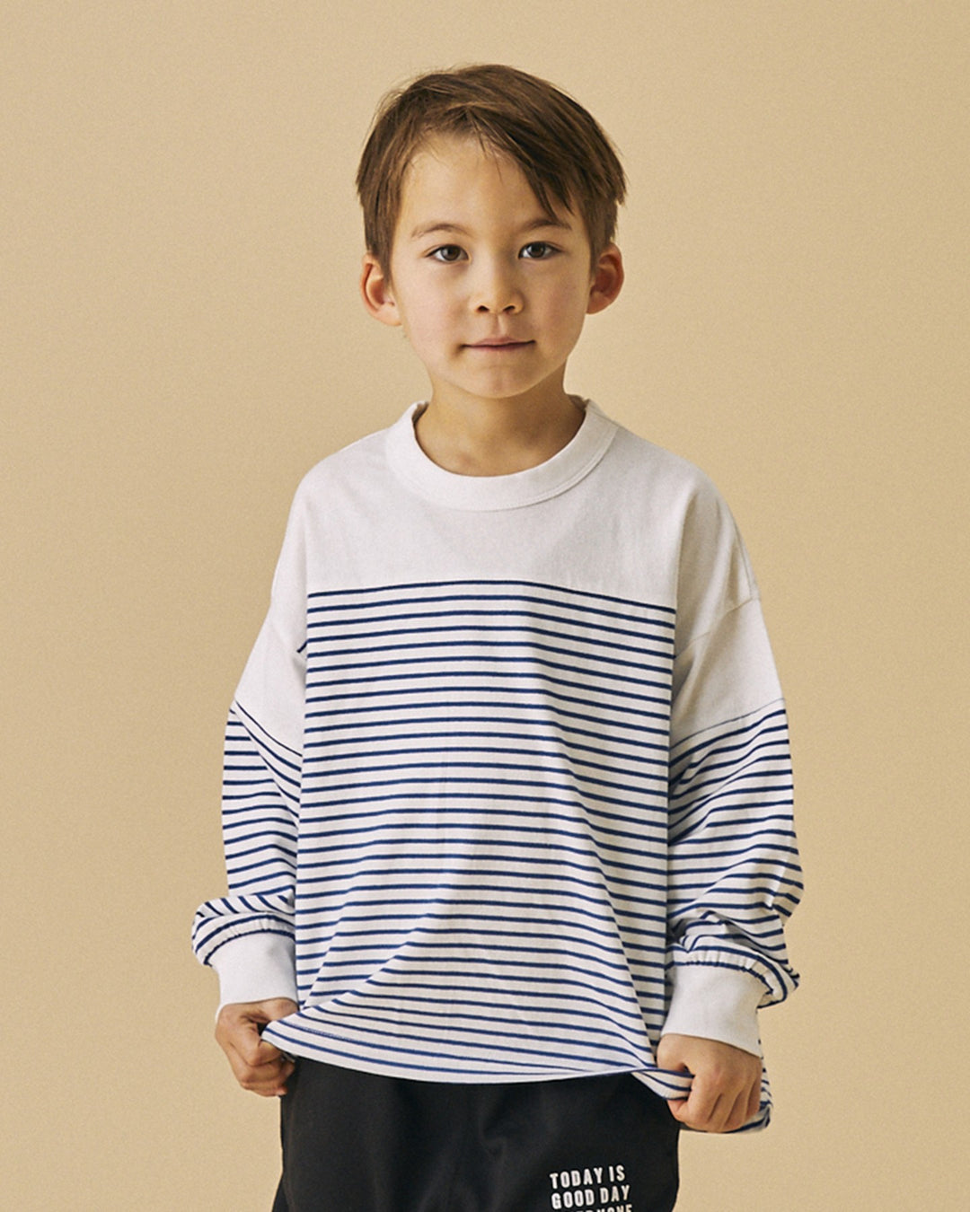 [FOV]ボーダー切り替えL/S Tシャツ615405