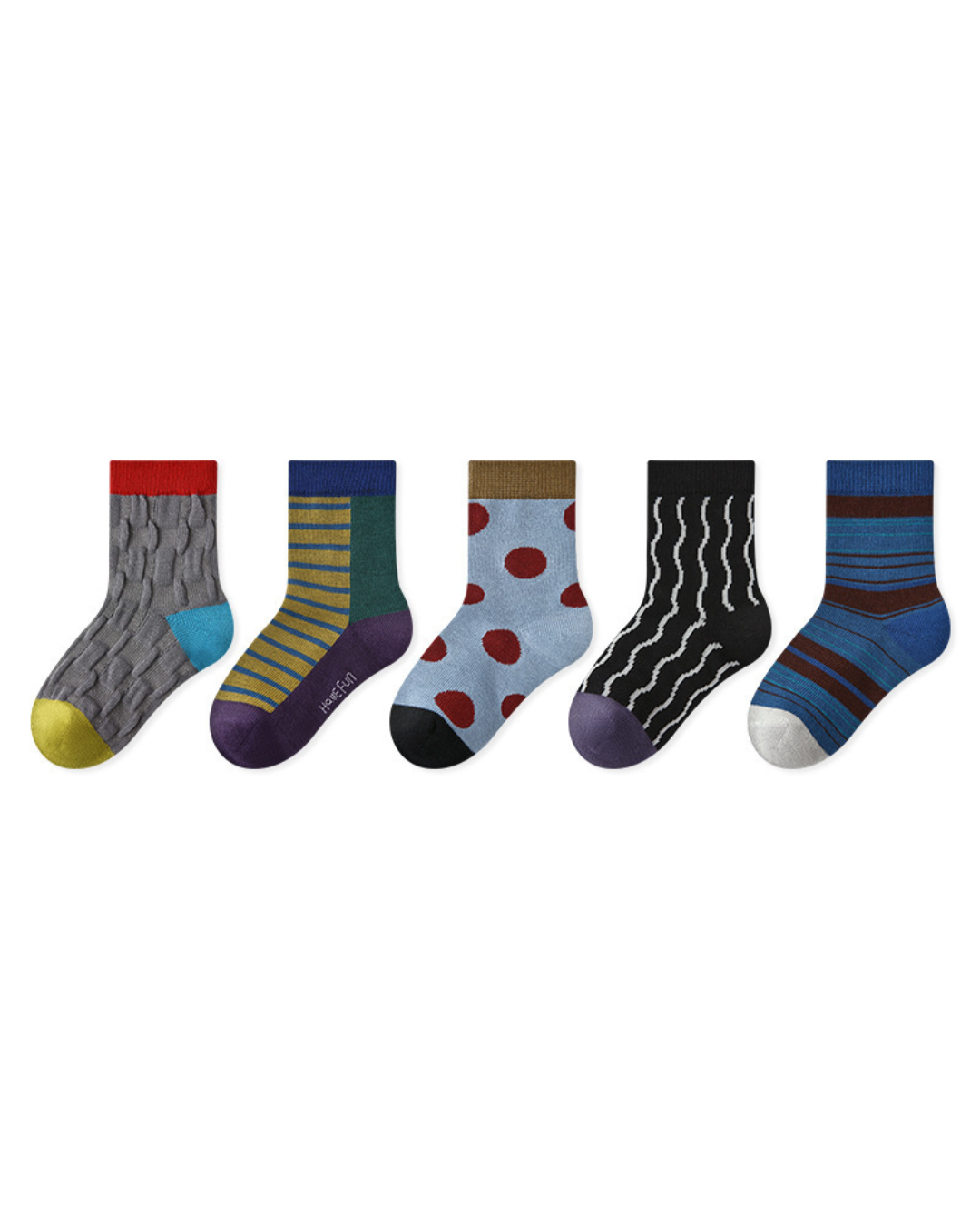 柄ソックス5足セット