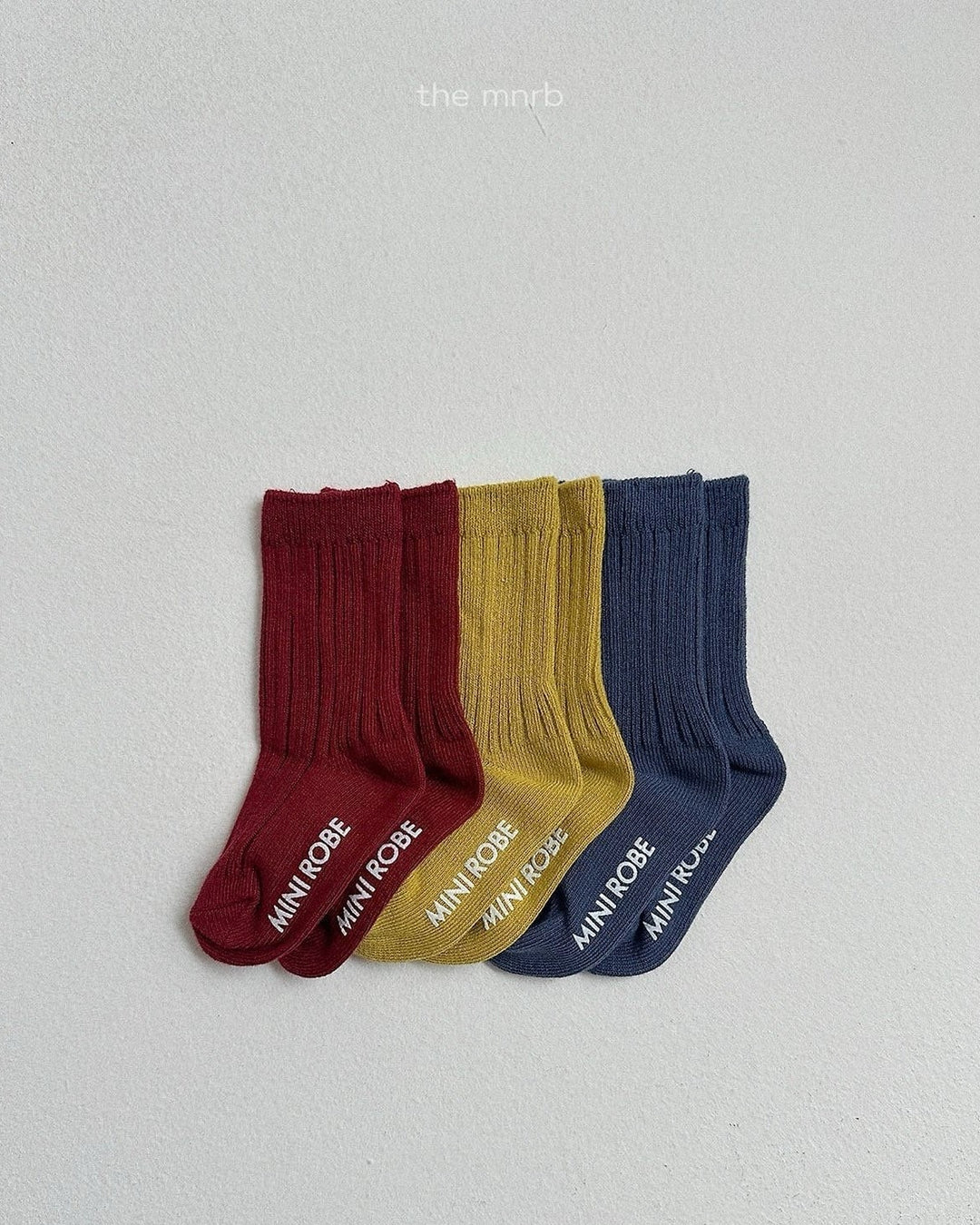 [minirobe]Cotton Rib Socks 3 Set