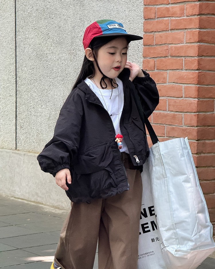 ドローコードナイロンブルゾン