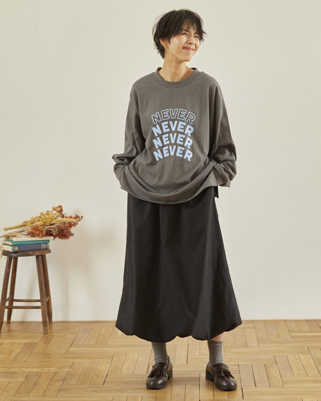 [undeny.]NEVER L/S Tシャツ715402