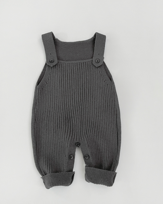 テレコリブニットサロペット