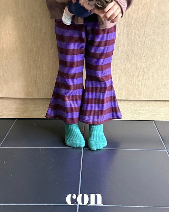[con]Chocolate color flared pants