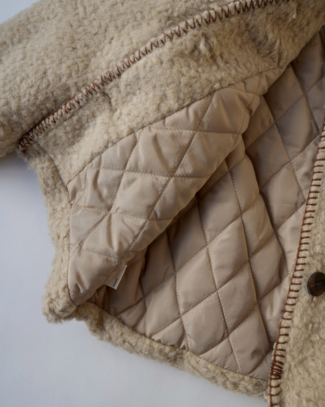 ブランケットステッチボアコート