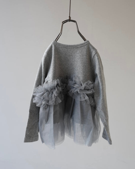 チュールフリルトップス