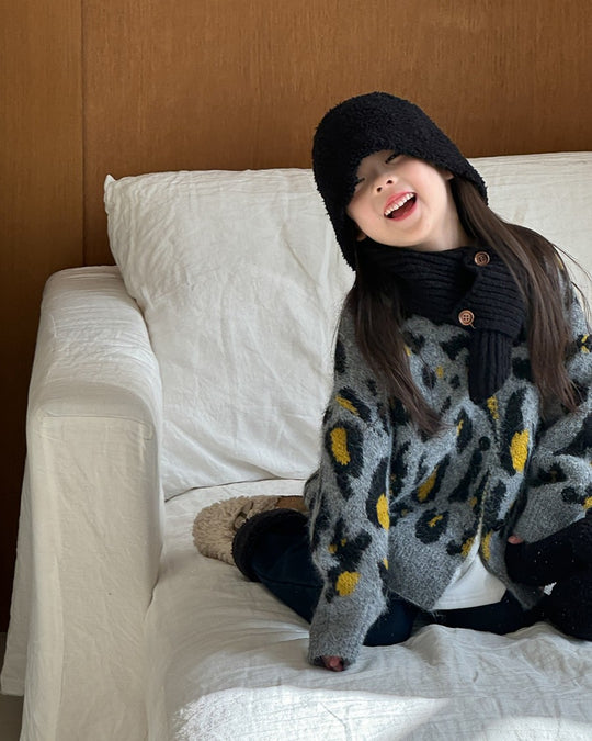 レオパードニットカーディガン