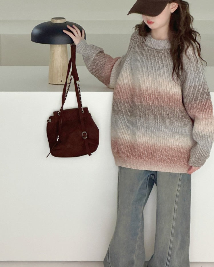 グラデーションニット