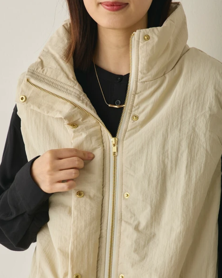 撥水加工ステッチレスベスト
