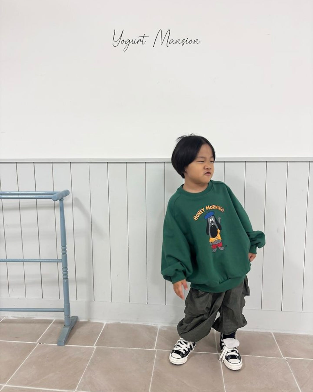 [yogurt mansion]check cargo pants