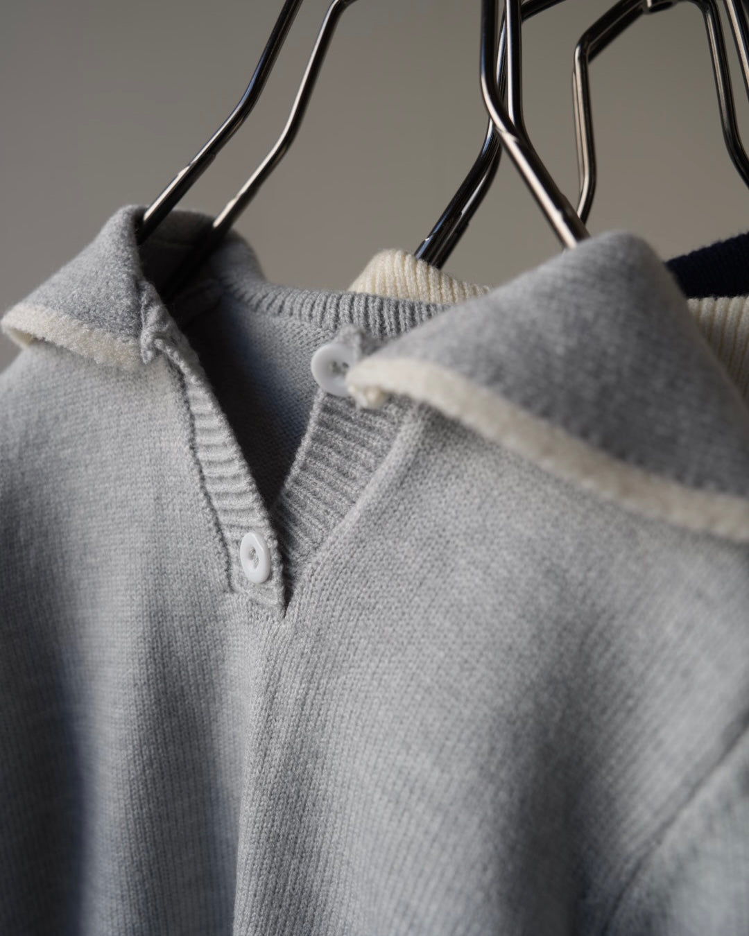 セーラーカラーニットカバーオール