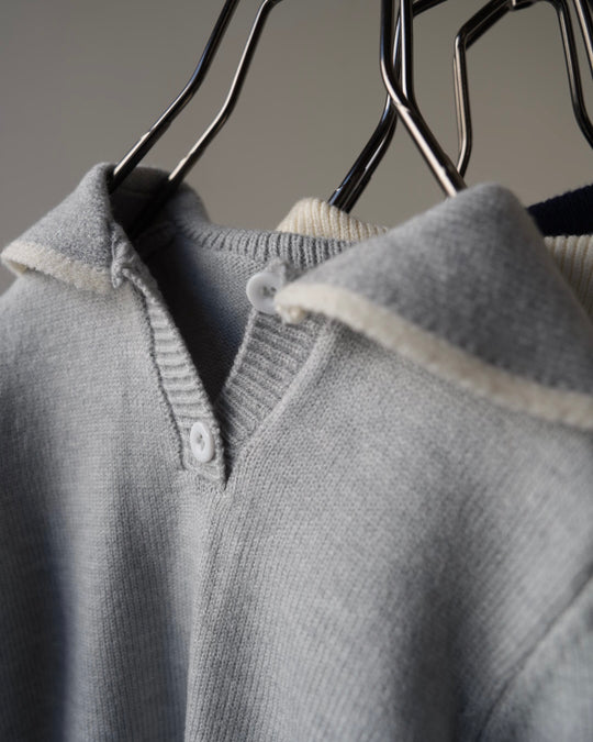 セーラーカラーニットカバーオール