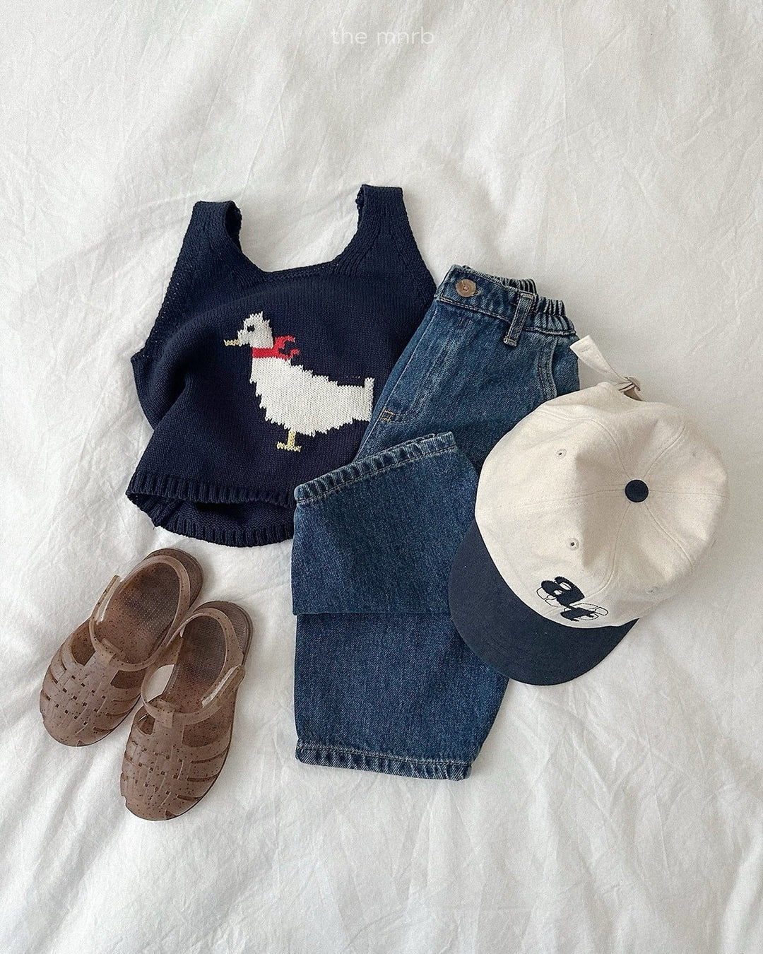 [minirobe]Duck Knit Vest
