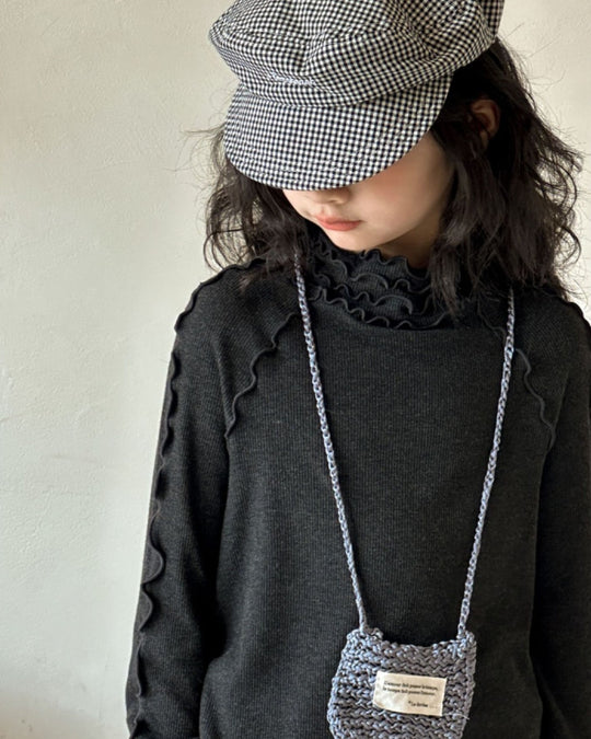 ラグランメロウリブトップス