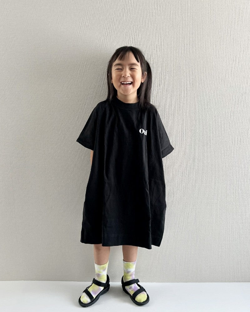 ouiバックフリルTシャツワンピース