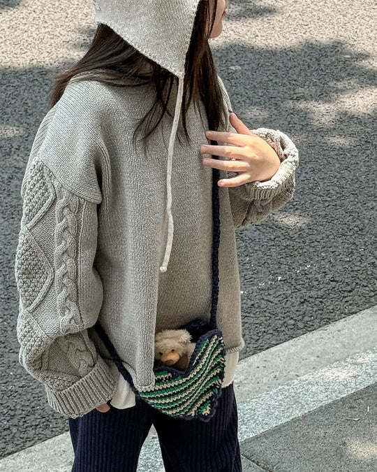 アランスリーブニット.