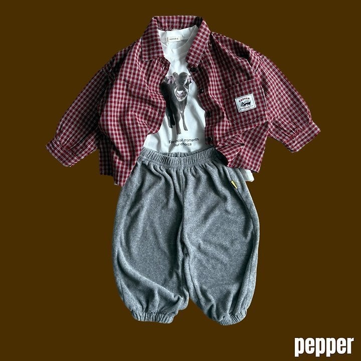 [pepper]クッキーチェックシャツ