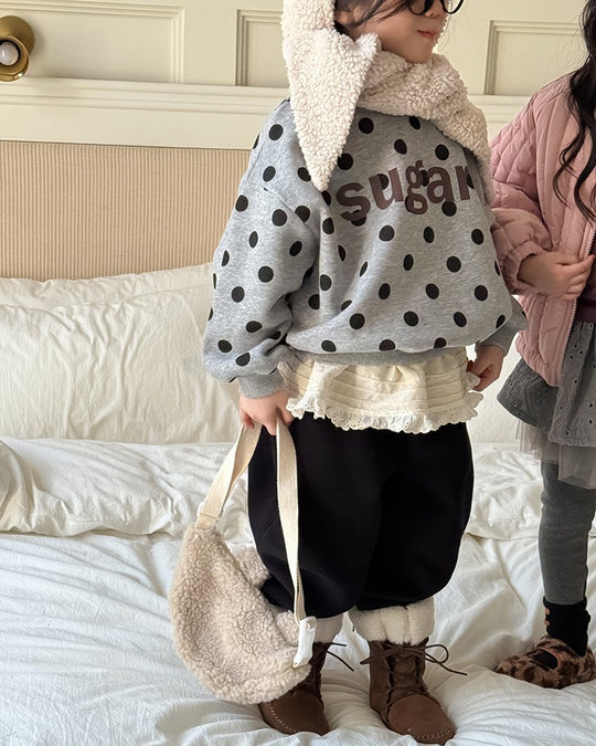 ドットロゴ裏起毛スウェット