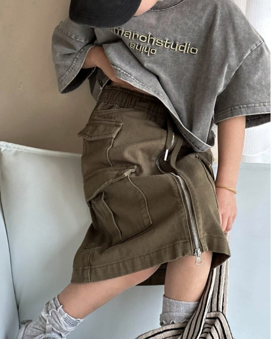 フロントジップカーゴスカート.