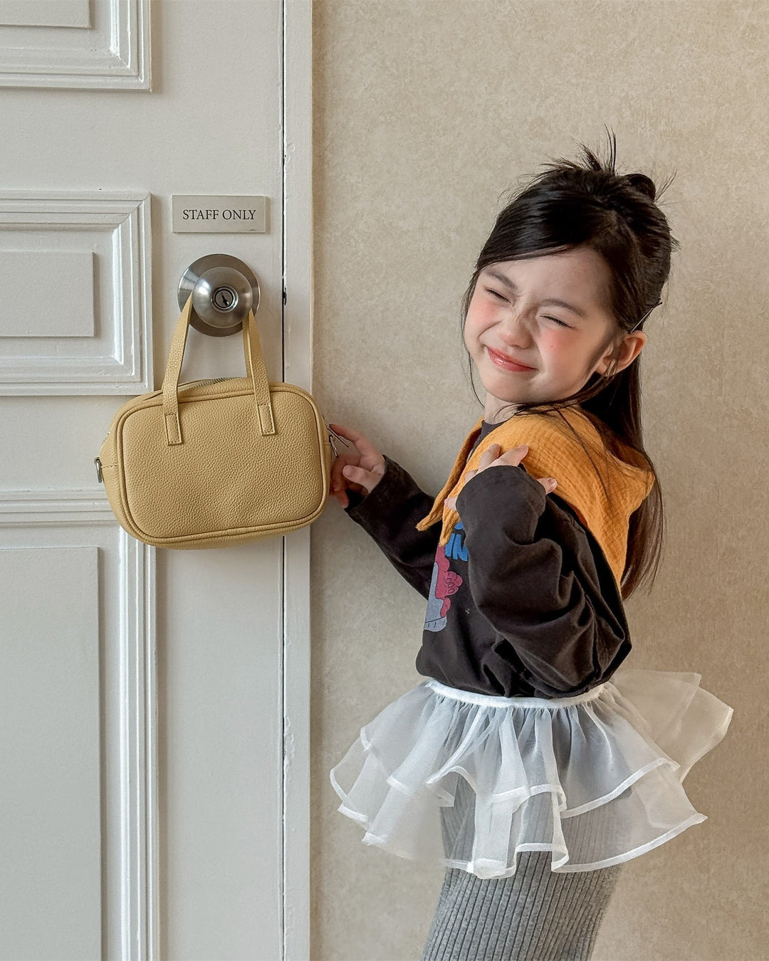 レイヤードショート丈プリントT