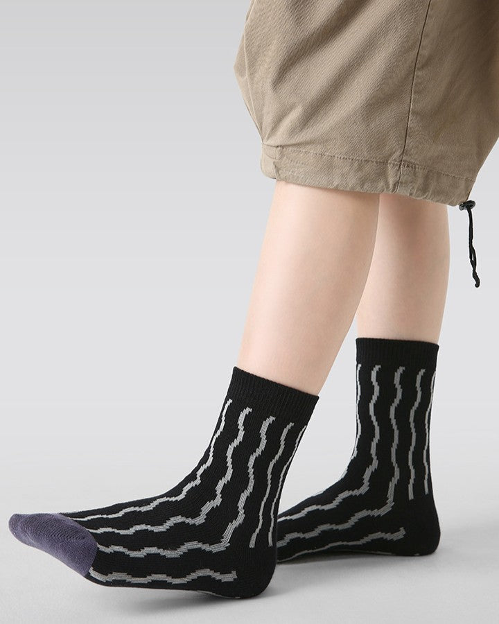 柄ソックス5足セット