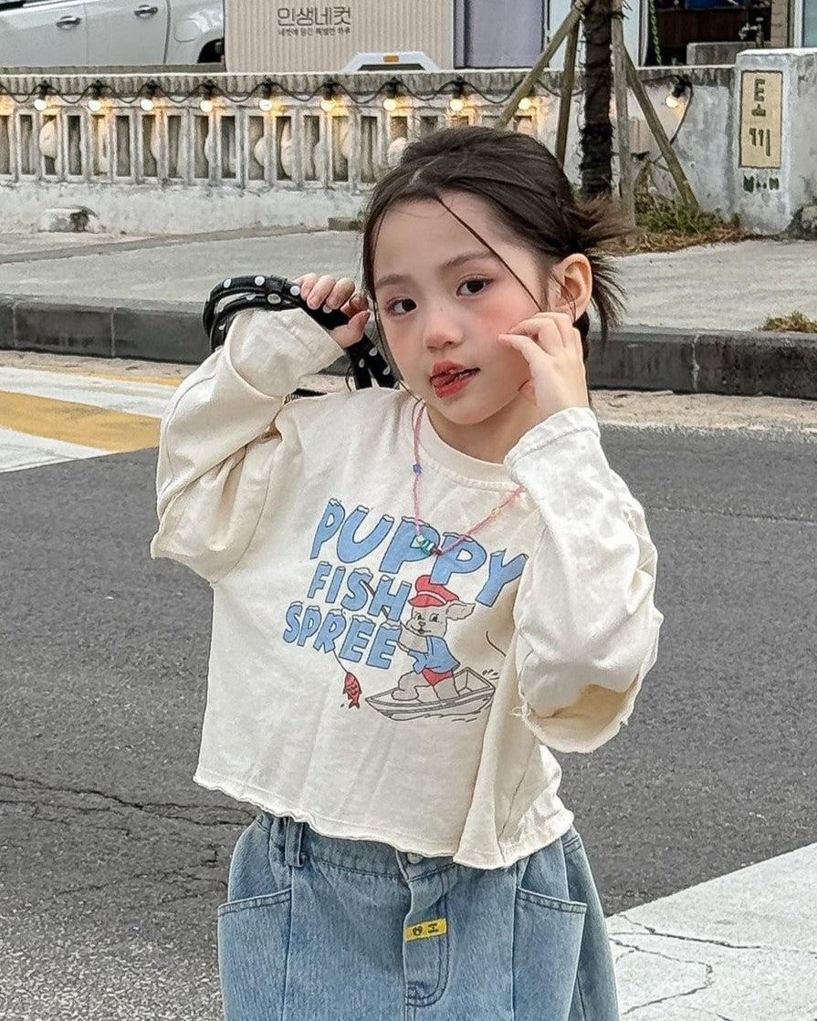 レイヤードショート丈プリントT