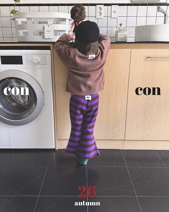 [con]Chocolate color flared pants