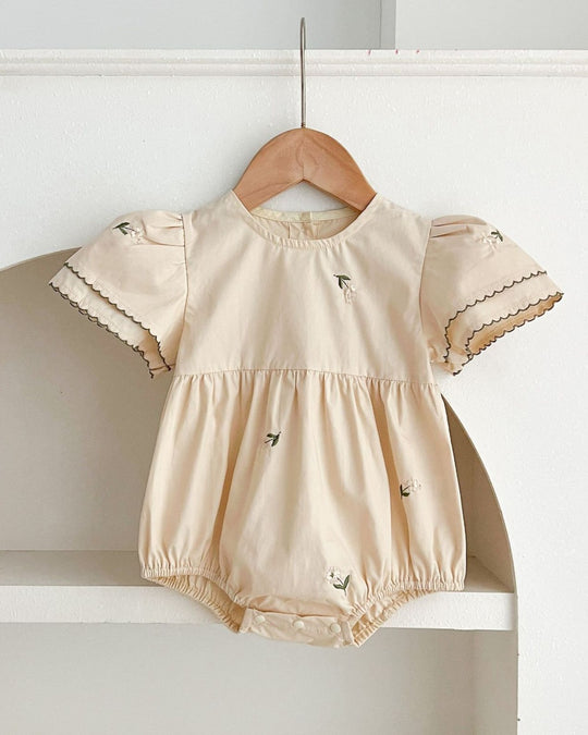 レイヤースリーブブラウスロンパース