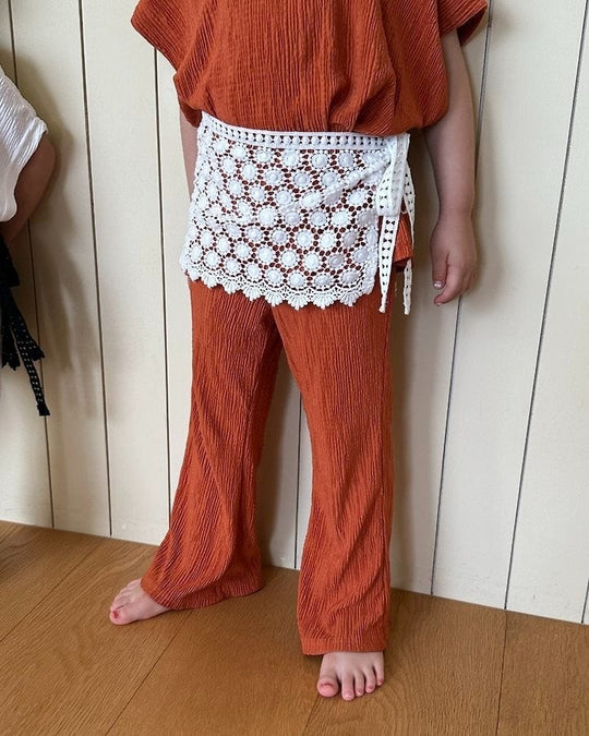 [pepper]pleated bootcut pants