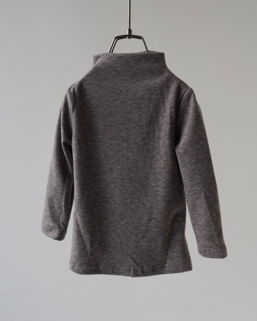 裏起毛モックネックトップス