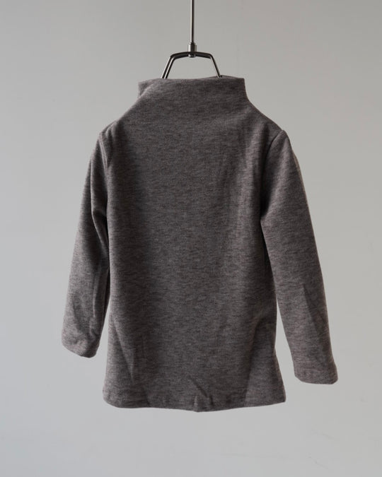 裏起毛モックネックトップス