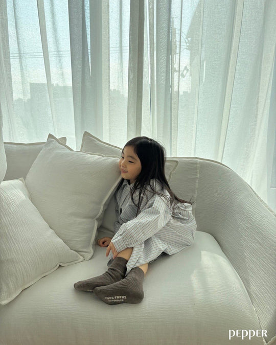 [pepper]stripe shirt