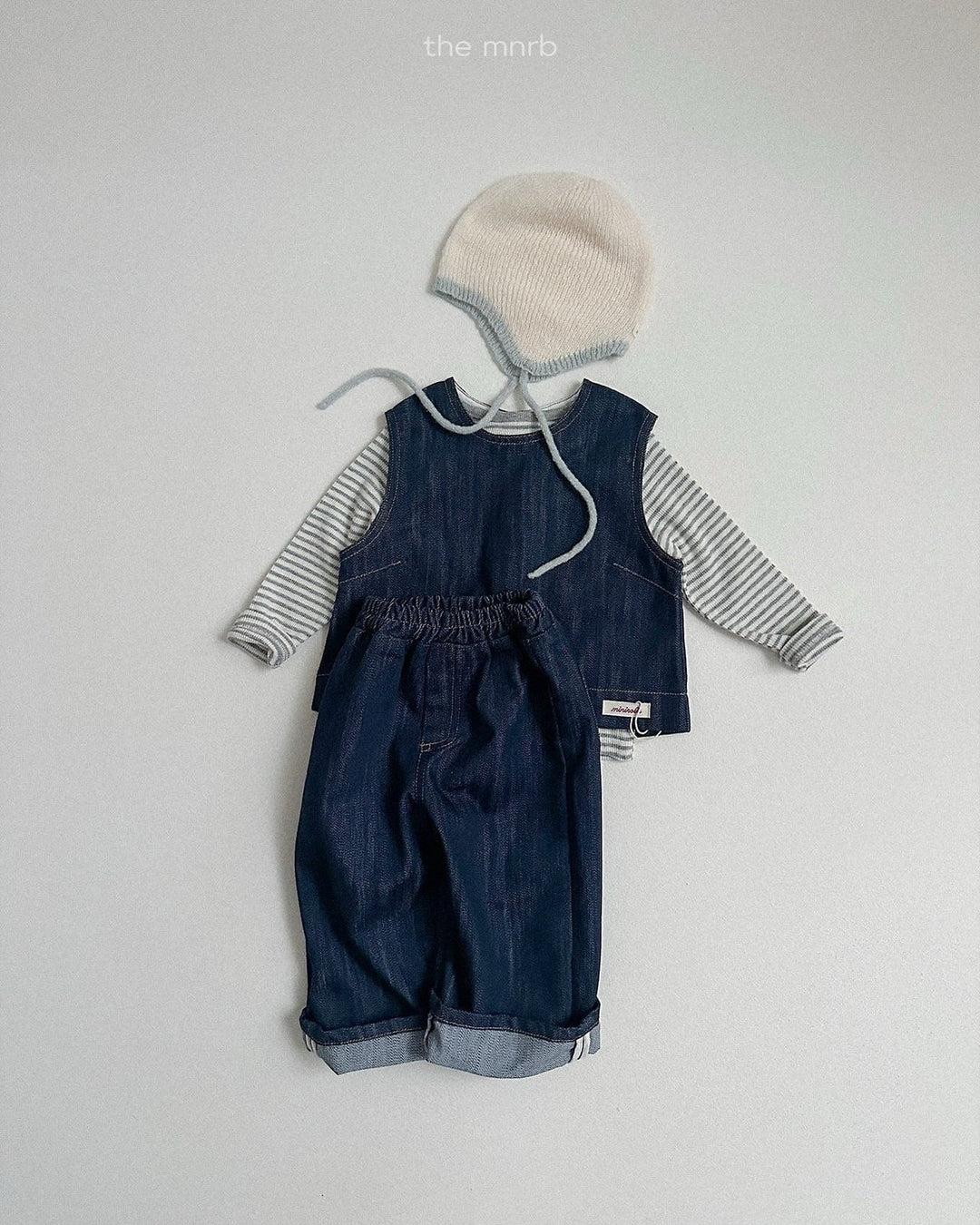 [minirobe]Non-Fade Denim Pants