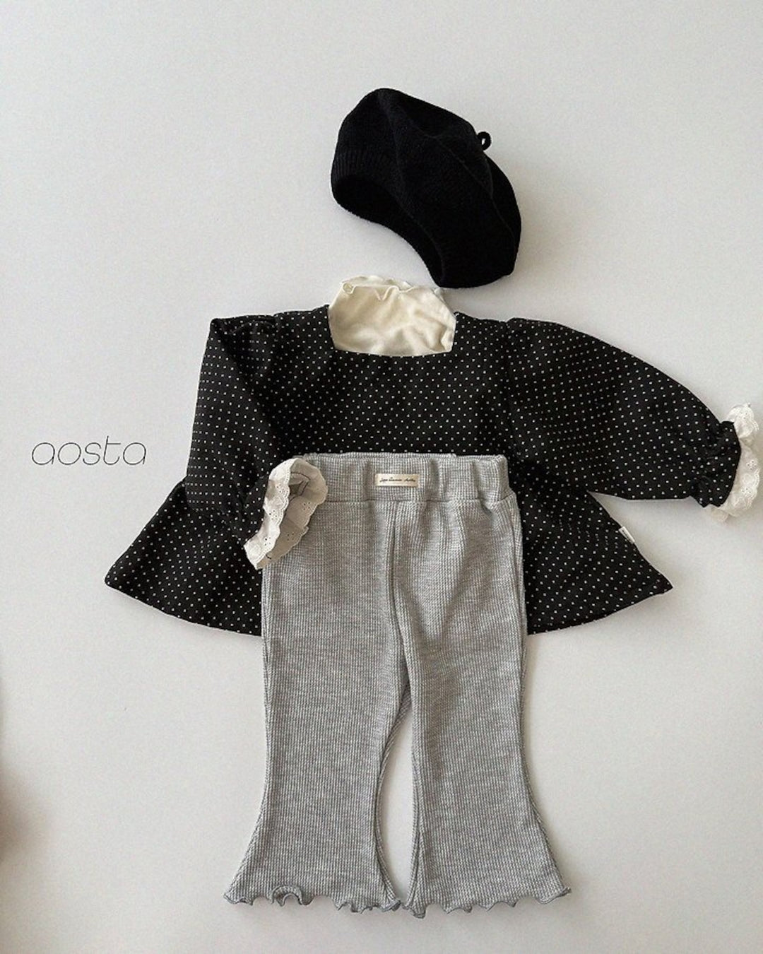 [AOSTA]Jelly Waffle Pants