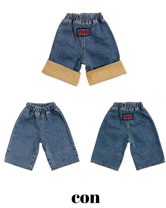 [con]Washed Roll-Up Denim