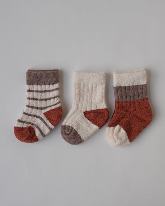 BABYふわふわソックス3足セット