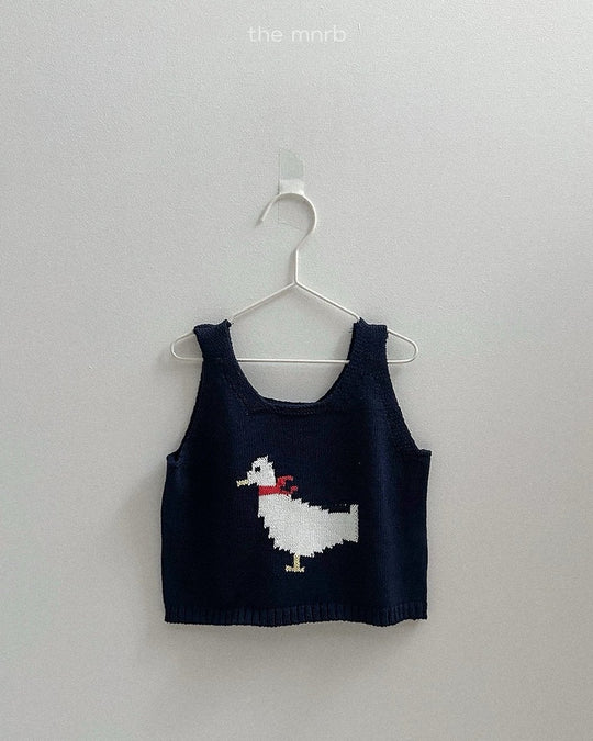 [minirobe]Duck Knit Vest
