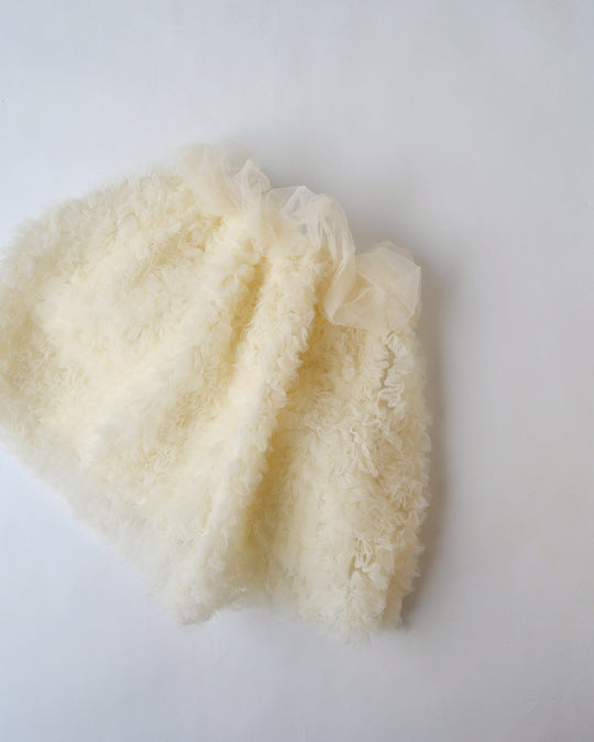 チュールフラワーレーススカート