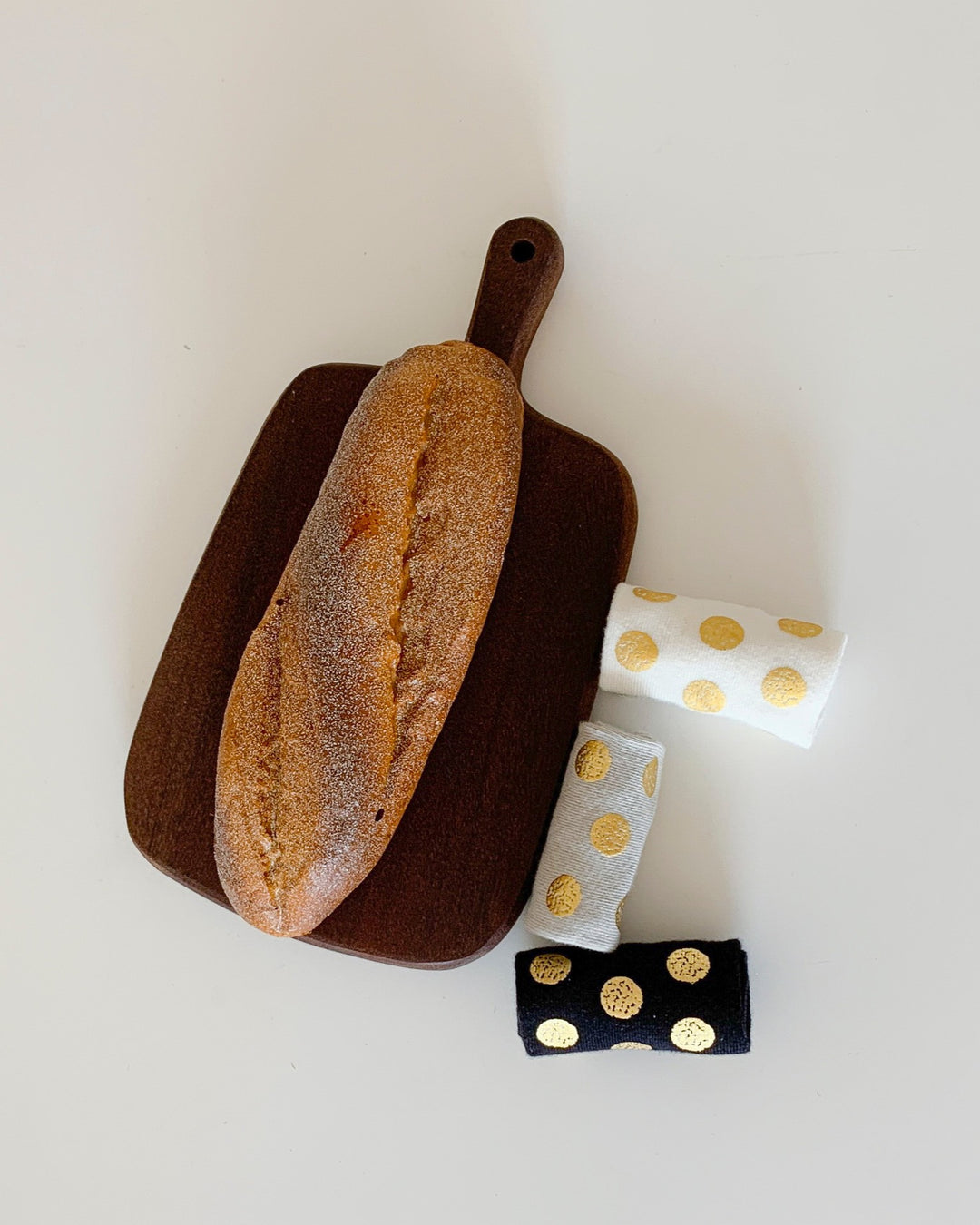 ドットハクプリント3Pソックス