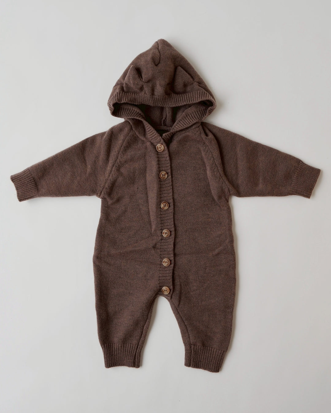 ねこ耳フーディニットロンパース