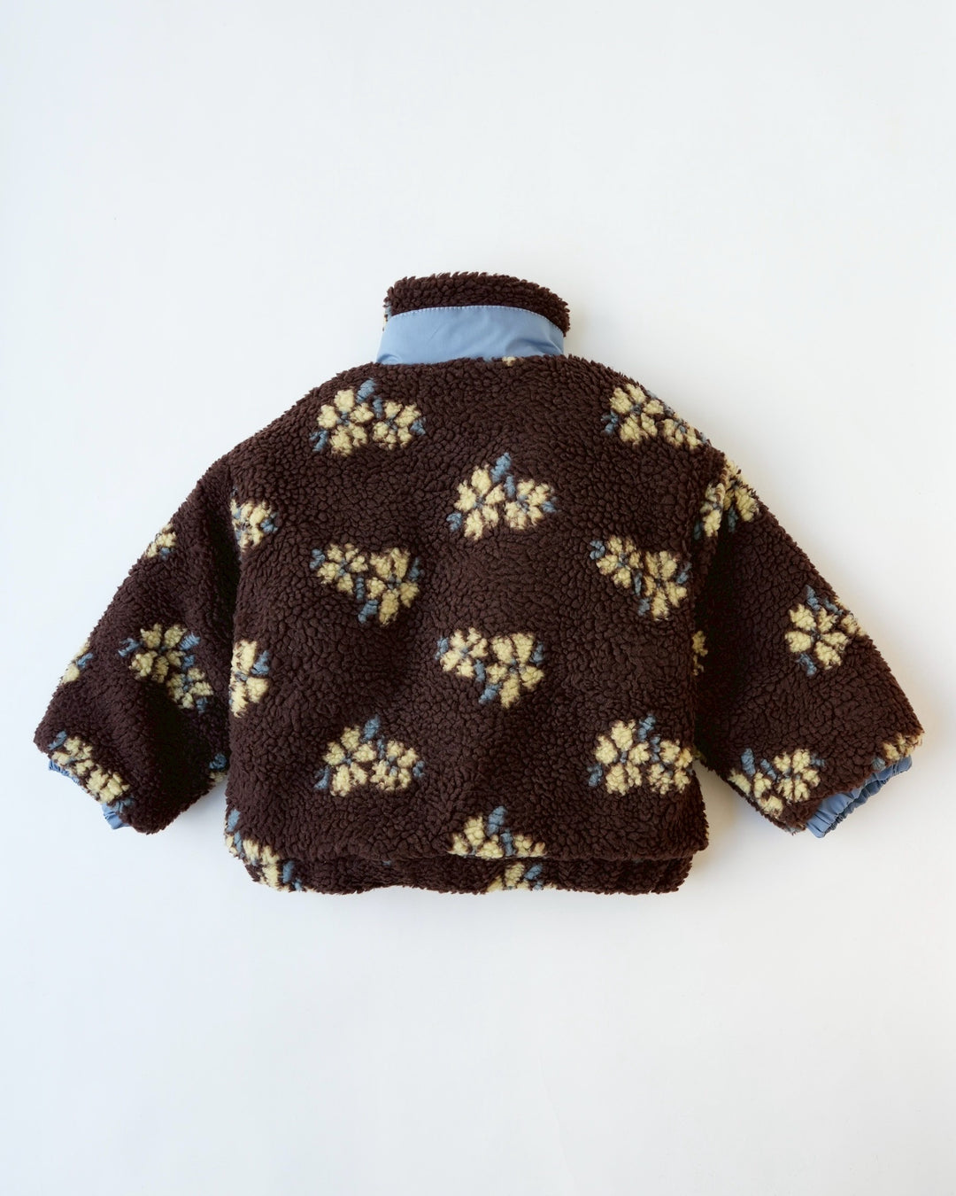 フラワーボアジップブルゾン