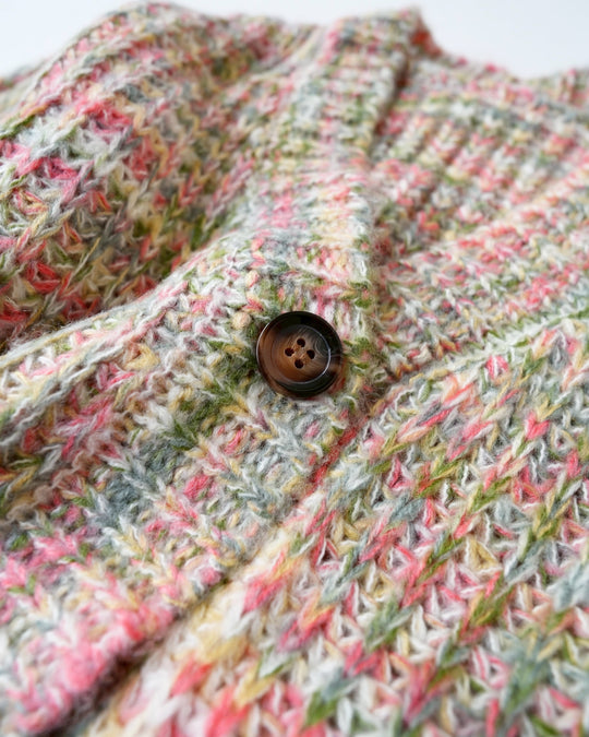 ミックスカラーニットカーディガン