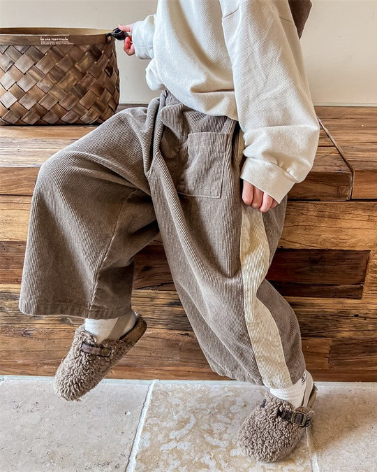 サイドラインコーデュロイパンツ