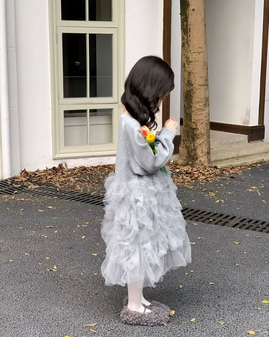 ラッフルチュールワンピース 260012.