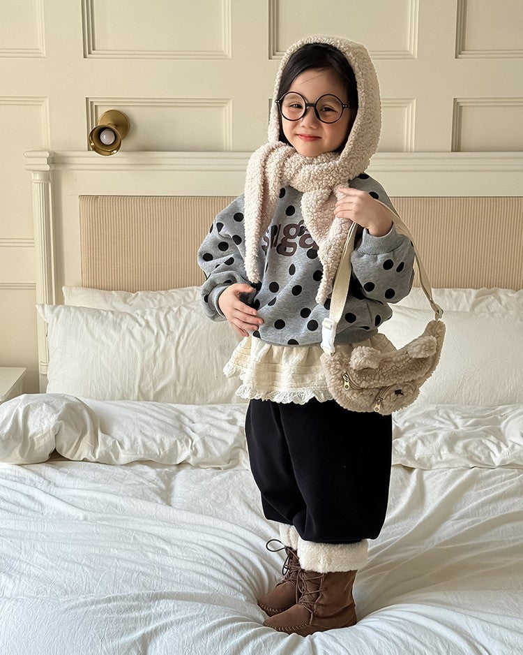 ドットロゴ裏起毛スウェット