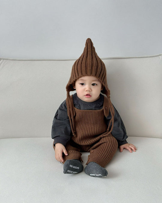 とんがりリブニットボンネ