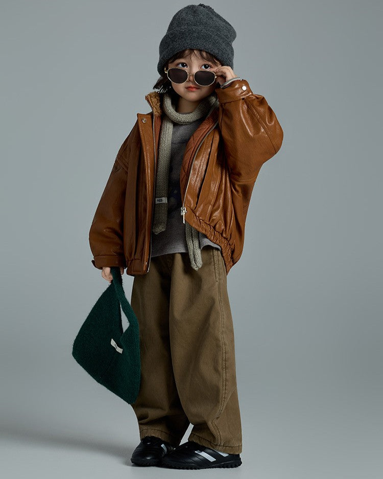 カーブ裏起毛パンツ