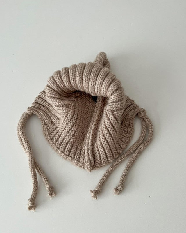 とんがりリブニットボンネ