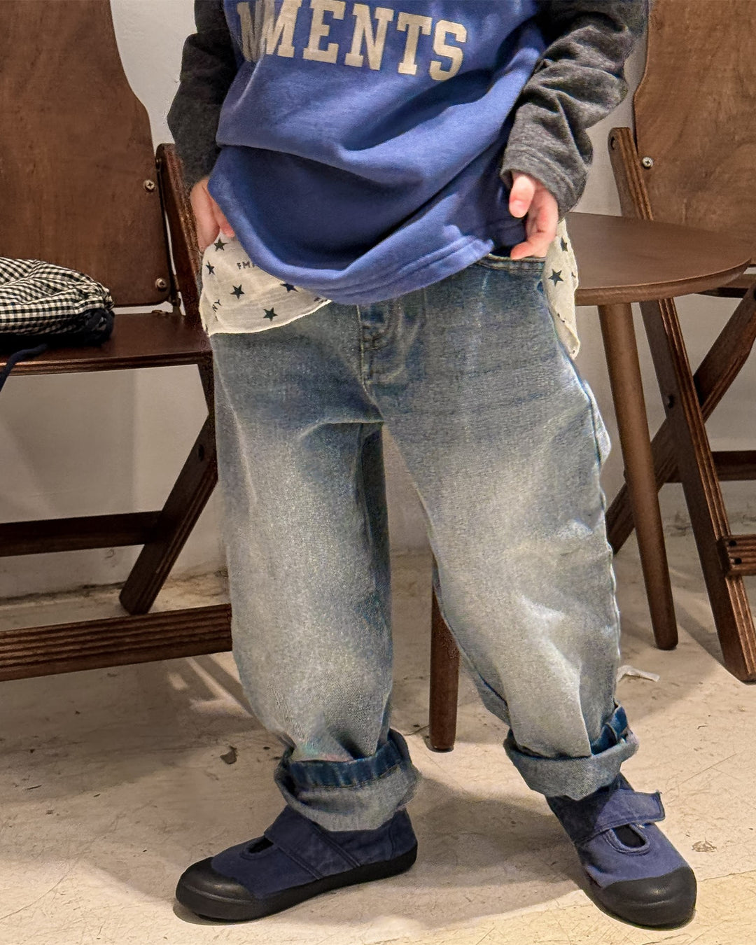 テーパードウォッシュデニム