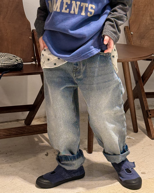 テーパードウォッシュデニム