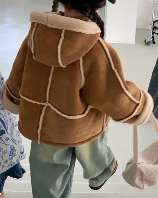 ムートンボアフーディジャケット